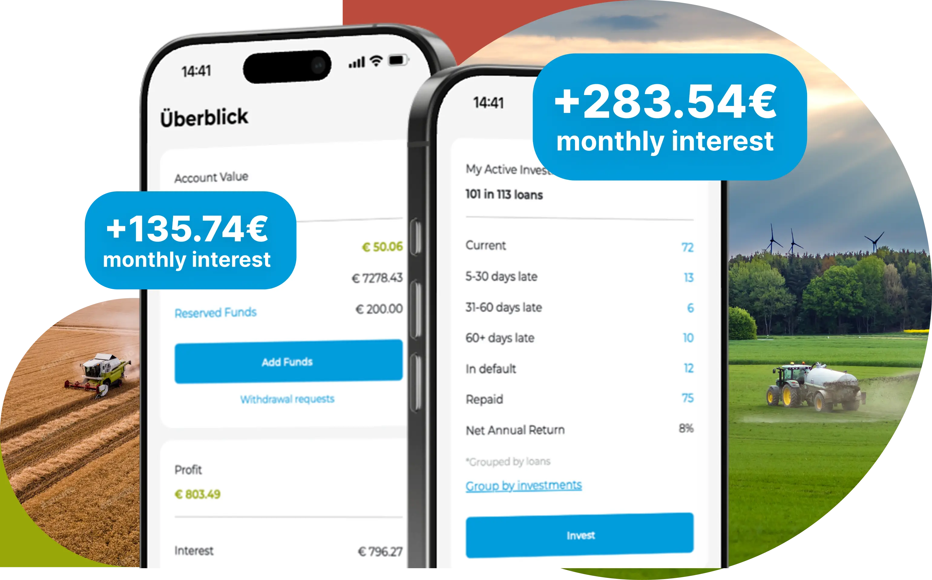 Herojaus iliustracija: investuotojai ir ūkio turtas